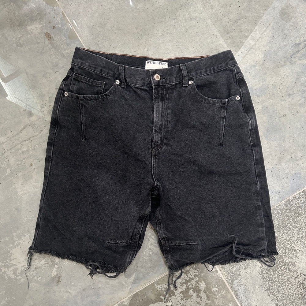 We The Free Ghost Town long Denim Shorts black 32